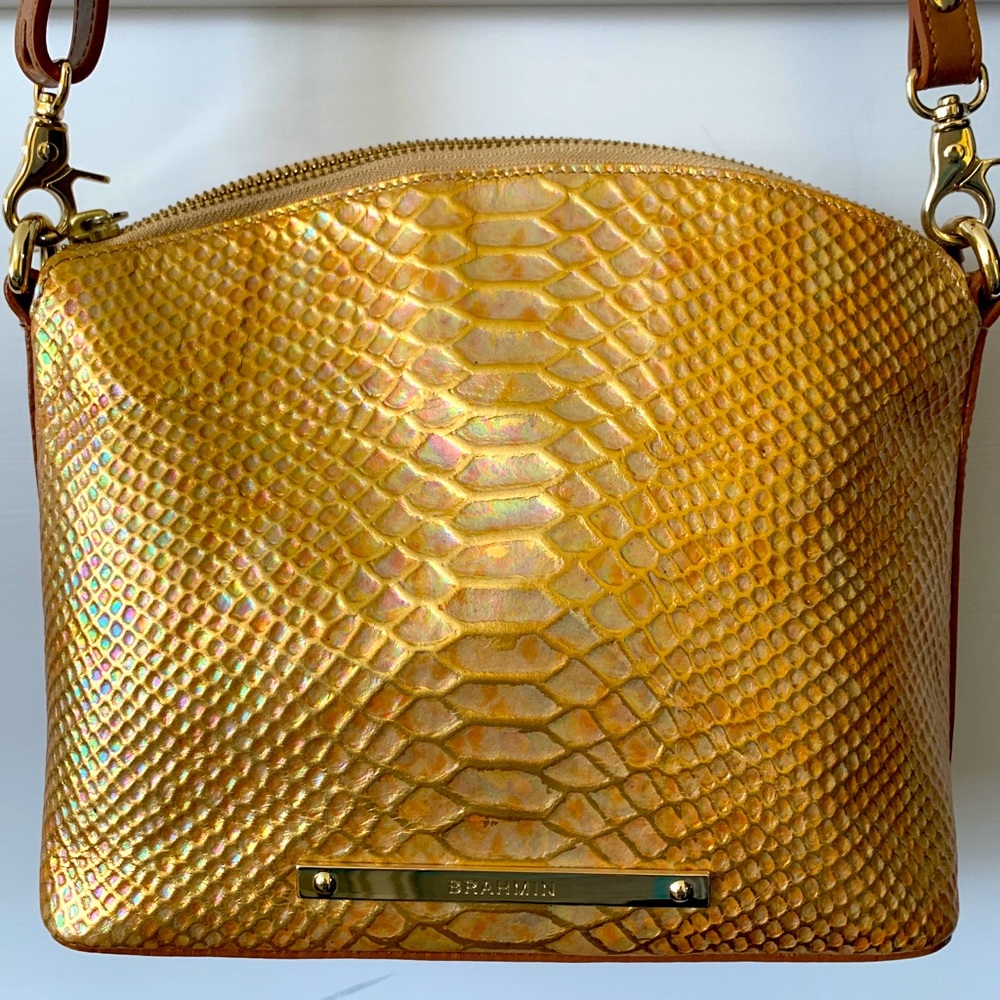 Brahmin mini Duxbury fire opal